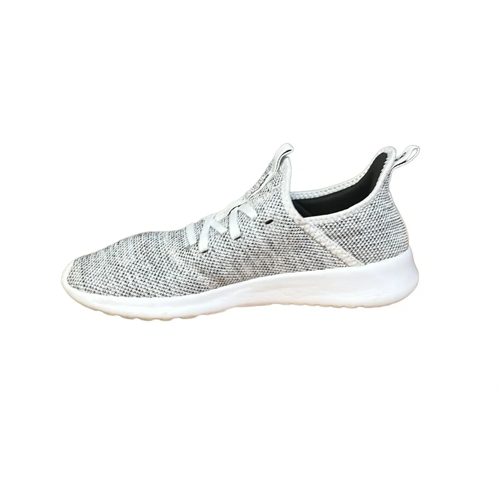 Adidas CloudFoam White-Black Pure Running Jogging Walking Shoes Women's Size 8.5